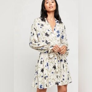 Free People Floral Shirt Dress Large